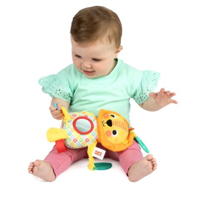 BRIGHT STARTS Spielzeug mit Melodie am C-Ring Löwe Huggin' Lights ™0m+