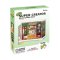 RoboTime Puzzle 3D de madera Miniatura de casa mini Librería