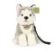 Rappa Plyschhund husky sittande med koppel 28 cm ECO-FRIENDLY