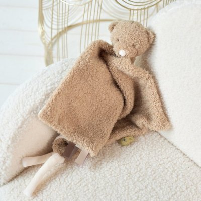 NATTOU Mazlíček plyšový maxi Teddy medvídek 28 x 28 cm, 0m+