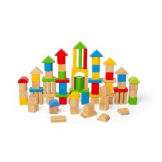 Bigjigs Toys První dřevěné kostky a vkládačka v bubínku