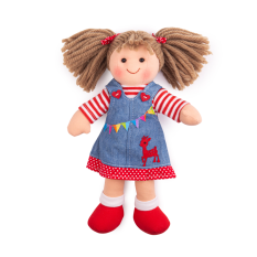 Bigjigs Toys Lalka szmaciana Hattie 28 cm