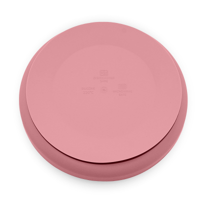 PETITE&MARS Placa de silicone com ventosa TAKE&MATCH Dusty Rose 6m+