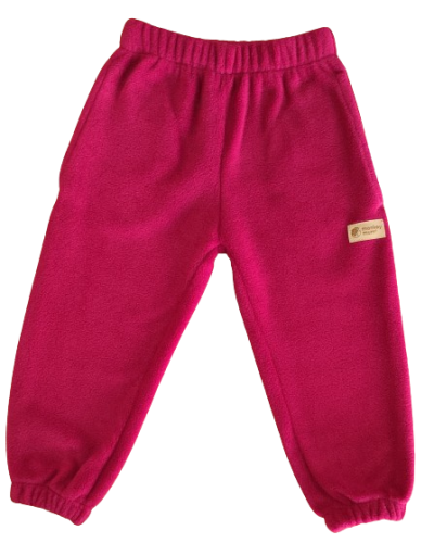 Monkey Mum® Pantalón de chándal polar - Color vino