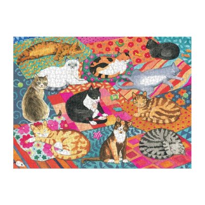 Galison Puzzle Gatti Pigri 1000 Pezzi