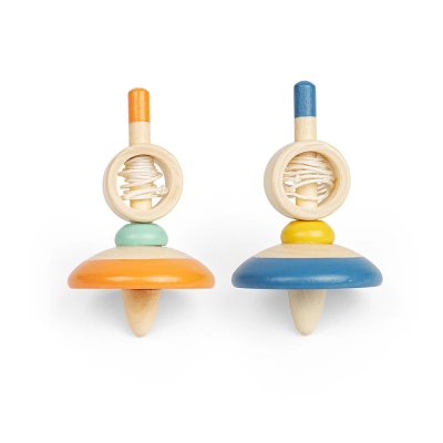 Bigjigs Toys Drveni zvrk s užetom 1 kom