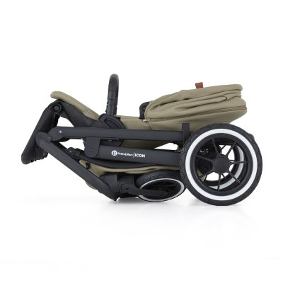 PETITE&MARS Kočárek kombinovaný ICON 2v1 Mossy Green LITE AIR + Core Pro i-Size Black Grey + Báze