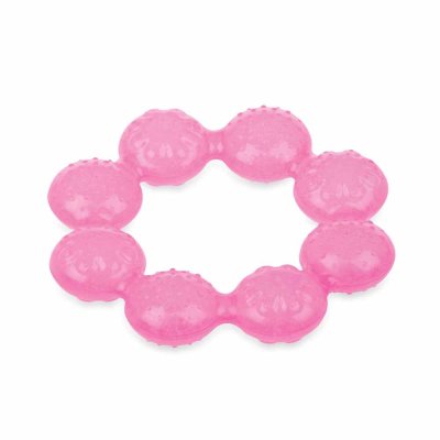 NUBY IcyBite kühlender Beißring 3m + rosa