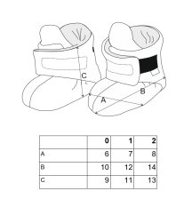 Mit Outlast® gefütterte Hausschuhe - Grau/Streifen weißgrau meliert
