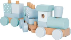 small foot Aufsteck-Holzzug blau