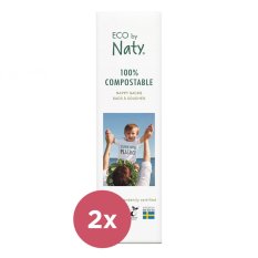 2x ECO BY NATY Zakjes voor gebruikte luiers (50 stuks)