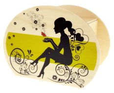 Hess Wooden Money Box Girl