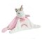 Doudou Coffret cadeau - lange en peluche licorne rose 20 cm