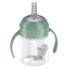 LOVI First mug avec paille et poids 150 ml vert