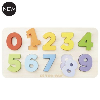 Le Toy Van Drewniane puzzle z cyframi