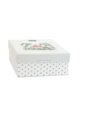 Doudou Zestaw prezentowy Pluszowy lis Romarin z kocykiem 28 cm