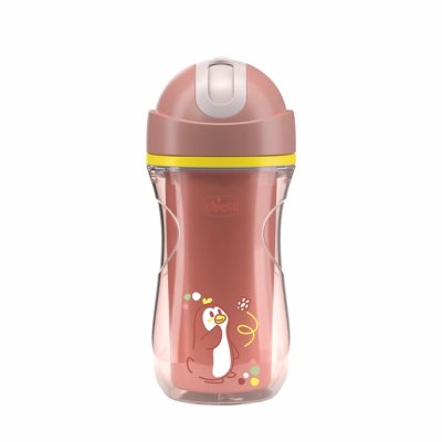 CHICCO Sport termo šalica sa slamkom pink, 14m+