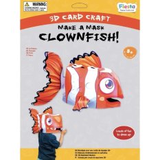 Fiesta Crafts Kreatives 3D Masken-Set Clown mit Kulleraugen
