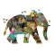 Mudpuppy Puzzle Safari Africano a forma di elefante 300 pezzi
