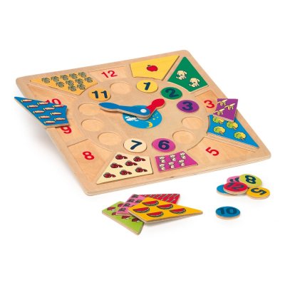 small foot Edukacyjne puzzle do nauki zegara