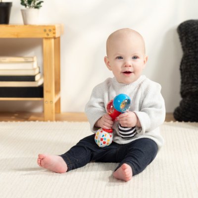 BABY EINSTEIN Brinquedo de chocalho Shake & Groove™ 2 unidades, 3m+