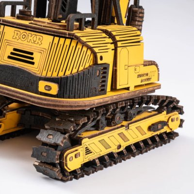 RoboTime 3D Rompecabezas de Madera Mecánico Excavadora