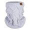 Conjunto de gorro de malha com POMPOM e gola Outlast ® - cinza claro