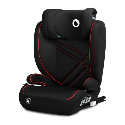 LIONELO Bilbarnstol Hugo i-Size (100-150 cm) Sporty Black Red