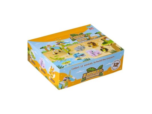 L-W Toys Set de cuburi Unicorn 12 în 1