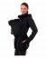 Jachetă pentru babywearing softshell Pavla + insert pentru sarcină – negru