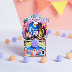 RoboTime 3D dřevěná skládačka hrací skříňky Malý cirkus