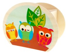 Hess Wooden Owl Money Box