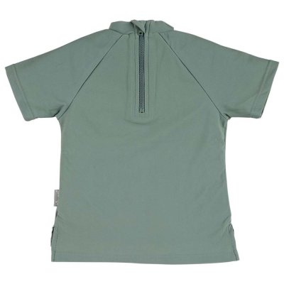 STERNTALER Maglietta da bagno con zip, manica corta, protezione UV 50+, squalo verde, bambino, taglia 80, 9-12 mesi
