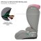 KINDERKRAFT Bilbarnstol i-Spark i-Size 100-150 cm Rosa