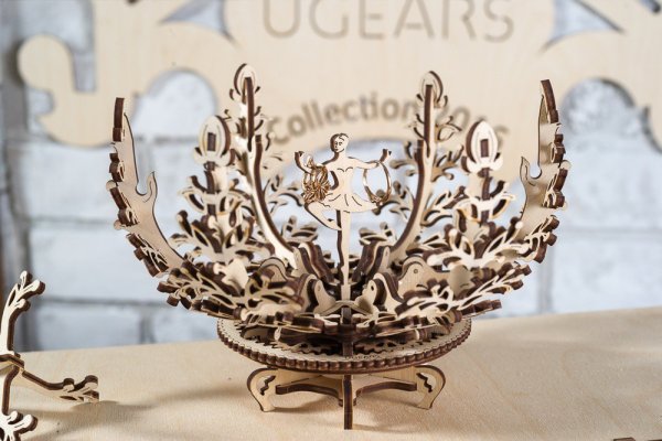 Ugears 3D Wooden Mechanical Puzzle Flower