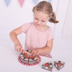 Bigjigs Toys Schokoladenkuchen zum Schneiden