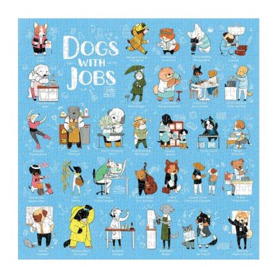 Puzzle Galison Cães no Trabalho 500 peças