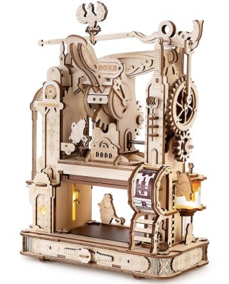 RoboTime Rompecabezas mecánico de madera 3D Imprenta