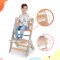 KINDERKRAFT Esszimmerstuhl Enock mit Polsterung Graues Holz, Premium