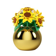 Sluban Flowers M38-P8062 Sonnenblumen- und Gänseblümchenstrauß in einer Vase