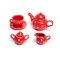 Bigjigs Toys Rot gepunktetes Teeservice