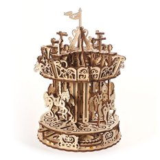 Ugears 3D Wooden Mechanical Puzzle Carousel