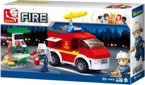 Sluban Bombeiros M38-B0623 Carro de Intervenção Rápida