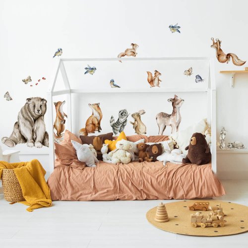 Wall sticker Woodland - Cheerful animals from the forest N.2.