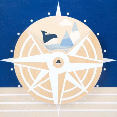 small foot Houten Loopwagen Walvis