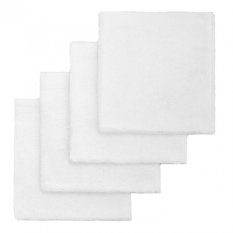 T-TOMI Serviettes de bain bambou 4 pcs, blanc