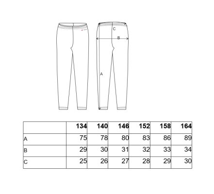 Leggings REFLEX deslizantes Outlast® - preto