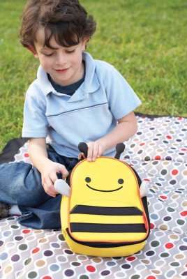 Mochila SKIP HOP Zoo com trela de segurança Bee 1 ano +