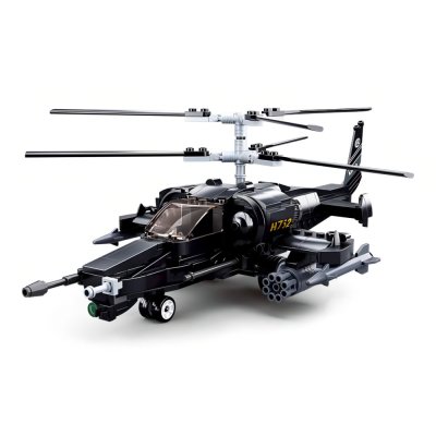 Sluban Model Bricks M38-B0752 Kampfhubschrauber Ka-50 Black Shark