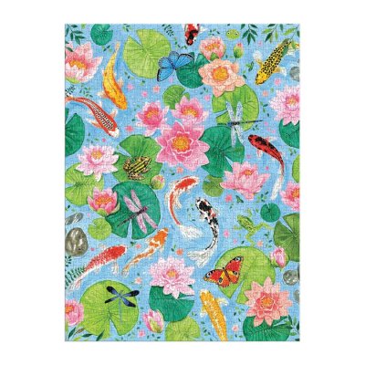 Puzzle Galison Staw z karpiami Koi 1000 elementów